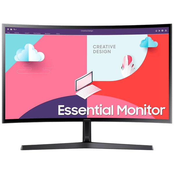 SAMSUNG LS24C366EAWXXL 59.8 cm (24 inch) Full HD VA Panel LED Curved Monitor with Flicker Free Technology_1