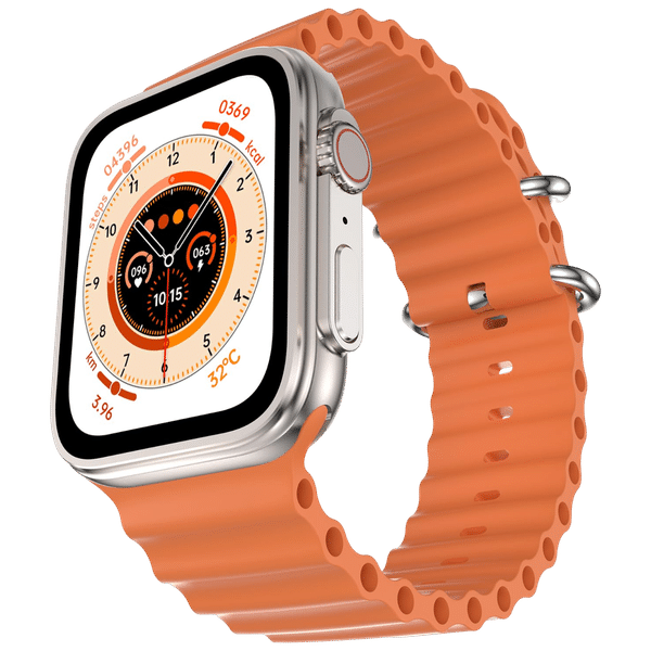 FIRE-BOLTT Gladiator Ocean Smartwatch with Bluetooth Calling (49.7mm Display, IP67 Water Resistant, Orange Strap)_1