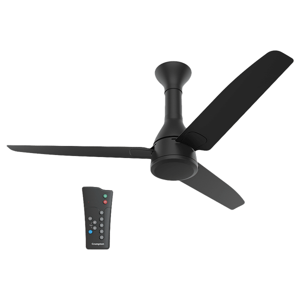 Crompton Energion Roverr 120cm Sweep 3 Blade Ceiling Fan (ActivBLDC Technology, CFENROV48MTBLKAD5S, Matte Black)_1
