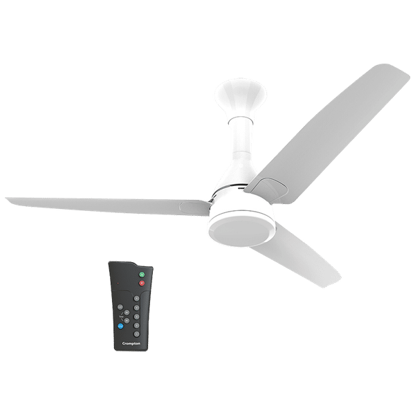 Crompton Energion Roverr 120cm Sweep 3 Blade Ceiling Fan (Remote Control, CFENROV48PWTAD5S, Pristine White)_1
