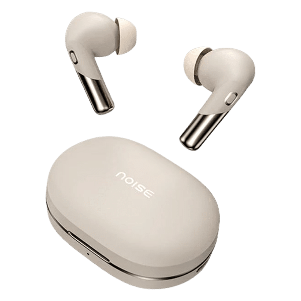 noise Buds Xero TWS Earbuds with Active Noise Cancellation (IPX5 Water Resistant, Dual Device Pairing, Beige)_1