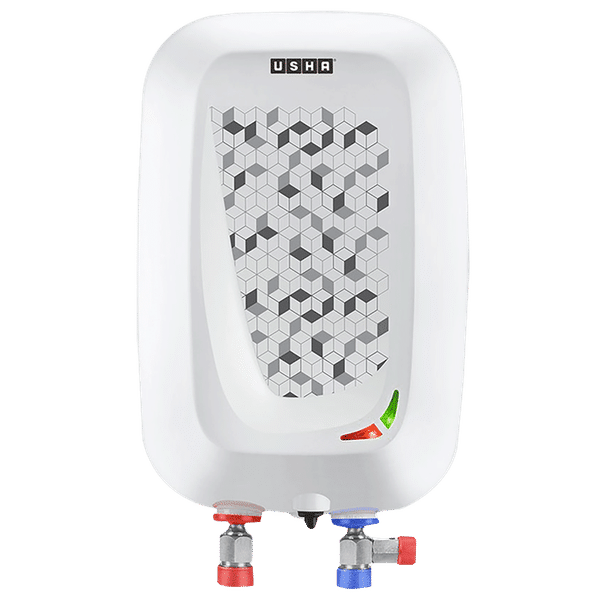 USHA Instano 3 Litre Vertical Instant Geyser with IPX4 Protection (Moonlight White)_1