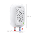 USHA Instano 3 Litre Vertical Instant Geyser with IPX4 Protection (Moonlight White)_2