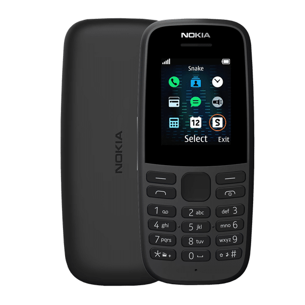 NOKIA 105 12ASTB21A02 (4MB, 800 mAh Battery, FM Radio, Black)_1