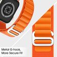 Muvtech Ace Loop Nylon Strap for Apple iWatch (42mm / 44mm / 45mm / 49mm) (Orange)_4