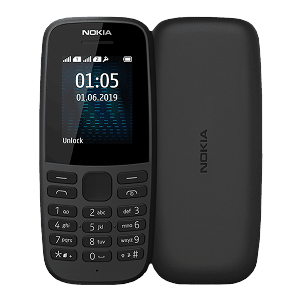 NOKIA 105 12ASTB21A01 (4MB, Dual SIM, FM Radio, Charcoal Black)_1
