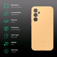 SAMSUNG Soft Silicone Back Case for Galaxy S23 FE (Slim Design, Apricot)_2