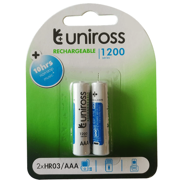 uniross Fratelli 1200 mAh Alkaline AAA Rechargeable Battery (Pack Of 2)_1