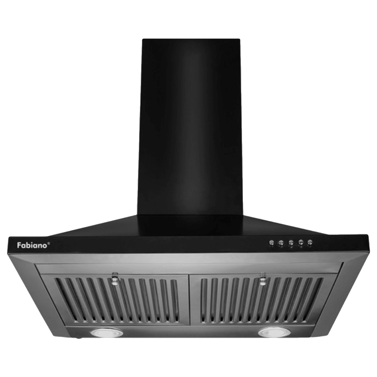 Fabiano Cosmo 60cm 1000m3/hr Ducted Wall Mounted Chimney with Dual Baffle Filters (Black)