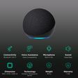 amazon Echo Dot (5th Gen) with Built-in Alexa Smart Wi-Fi Speaker (Ambient Temperature Sensor, Black)_2