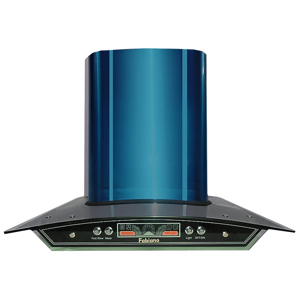 Fabiano NEXA DJ 60cm 1100m3/hr Ducted Auto Clean Ceiling Mounted Chimney with Double Baffle Filter (Blue)