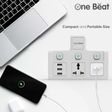 One Beat Wall Plus 10 Amps 2 Sockets Surge Protector With Individual Switch (Child Proof Shutters, OB-2023-U, White)_4