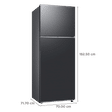 SAMSUNG 465 Litres 1 Star Frost Free Double Door Refrigerator with Mono Cooling Technology (RT51CG662AB1TL, Black Matt)_3