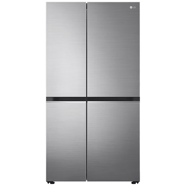 LG 650 Litres 3 Star Frost Free Side by Side Refrigerator with Door Cooling Plus Technology (GLB257EPZ3, Shiny Steel)_1