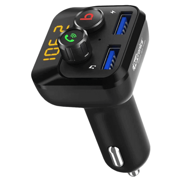 PORTRONICS Auto 10 Bluetooth & USB Car Charging Adapter (POR 320, Black)_1