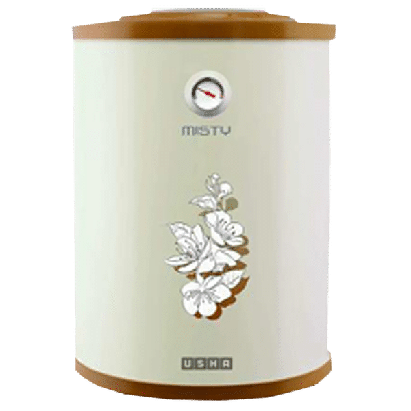 USHA Misty 10 Litre 5 Star Vertical Storage Geyser with Whirl Flow Technology (Ivory Cherry Blossom)_1