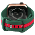 GRIPP TUTONE Silicone Strap for Apple iWatch Series 8, Series 7, Series 6, Series 5, Series 4, Series 3, Series 2, Series 1 (45mm / 49mm) (Soft and Comfortable, Green and Red)_3