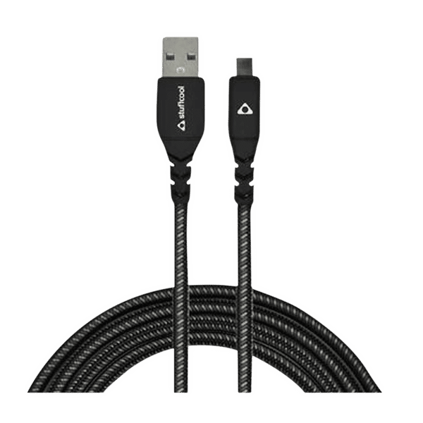 stuffcool Vite Type A to Type C 3.9 Feet (1.2M) Cable (Auto Detect IC, Black)_1