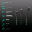 BOOMPODS BP-DOUCBL Type A to Micro USB, Lightning 3.2 Feet (1M) 2-in1 Cable (Braided Design, Black)_2