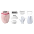 PHILIPS Satinelle Essential Corded Wet & Dry Epilator for Arms, Legs & Intimate Areas with 5 Interchangeable Heads (Efficient Epilation System, Pink)_1