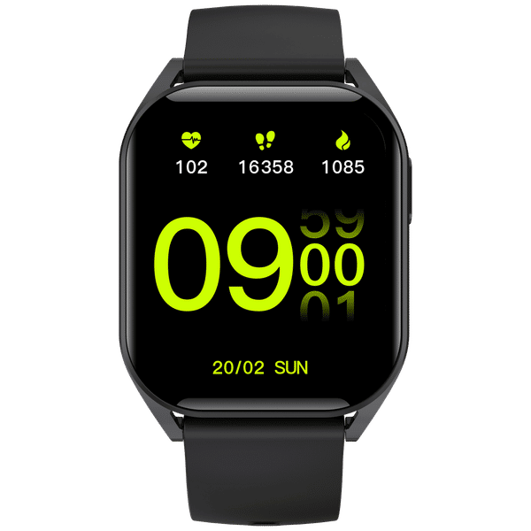 Croma Squad TS Smartwatch with Bluetooth Calling (47mm LCD Display, IP68 Water Resistant, Black Strap)_1