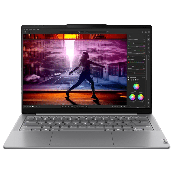 Lenovo Yoga Slim 7 Intel Core Ultra 7 Laptop (32GB, 1TB SSD, Windows 11 Home, 14 inch WUXGA OLED Display, MS Office 2021, Luna Grey, 1.39 KG)_1