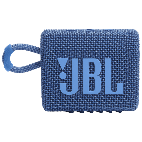 JBL Go 3 Eco 4.2W Portable Bluetooth Speaker (IP67 Water Proof, 5 Hours Playtime, Stereo Channel, Blue)_1