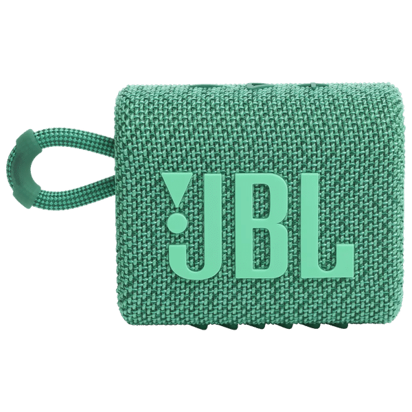 JBL Go 3 Eco 4.2W Portable Bluetooth Speaker (IP67 Water Proof, 5 Hours Playtime, Stereo Channel, Green)_1