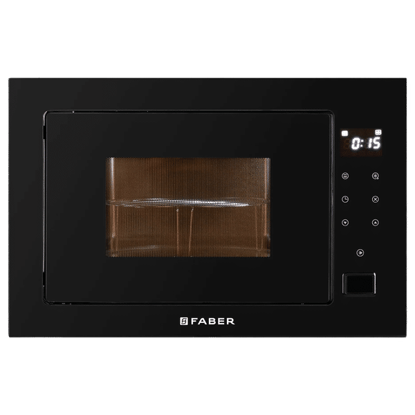 FABER FBIO 25L Convection Microwave Oven with 8 Auto Cook Menus (Black)_1