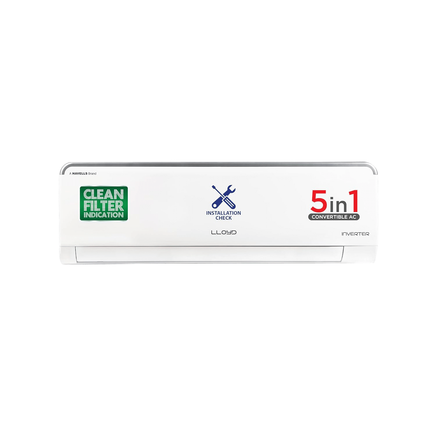 LLOYD Element Series 5 in 1 Convertible 0.8 Ton 3 Star Inverter Split AC with 4 way Swing (2022 Model, Copper Condenser, GLS09I3FOSEV)