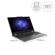Lenovo LOQ 15IAX9 Intel Core i5 12th Gen Gaming Laptop (16GB, 512GB SSD, Windows 11 Home, 6GB Graphics, 15.6 inch 144 Hz Full HD IPS Display, NVIDIA GeForce RTX 3050, MS Office Home & Student 2021, Luna Grey, 2.38 KG)_2