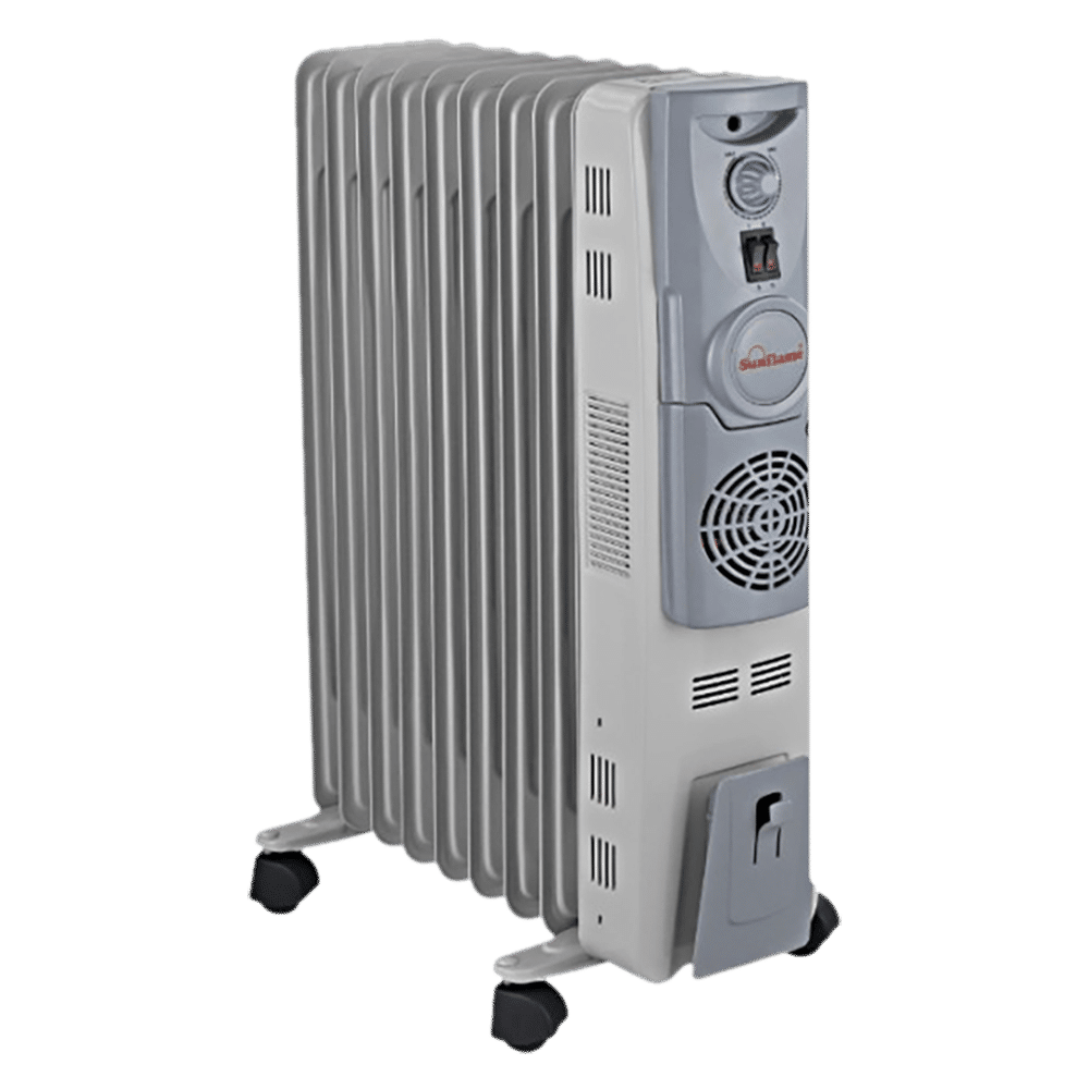 Sunflame 2400 Watts PTC Fan Oil Filled Room Heater (U.O.F. Technology, SF-955 NF, Black)