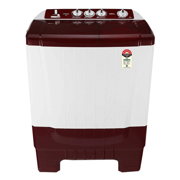 ONIDA 8 kg 5 Star Semi Automatic Washing Machine with Magic Filter (S80SCTR, Lava Red)_1