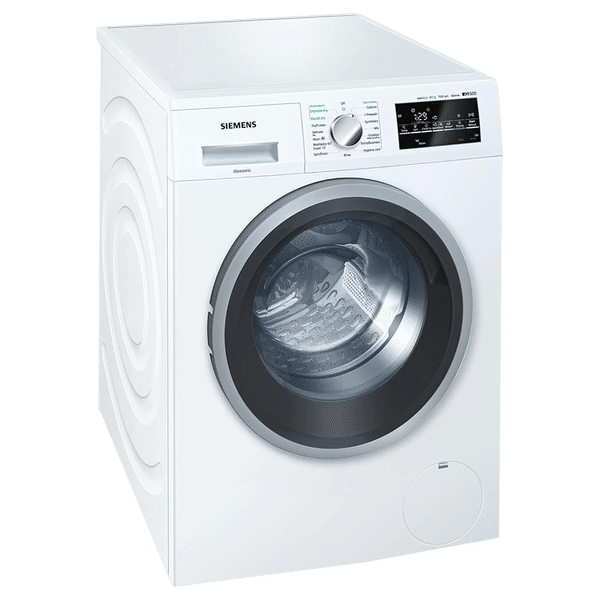 SIEMENS 8/5 kg Fully Automatic Front Load Washer Dryer (WD15G460IN, In-built Heater, White)_1