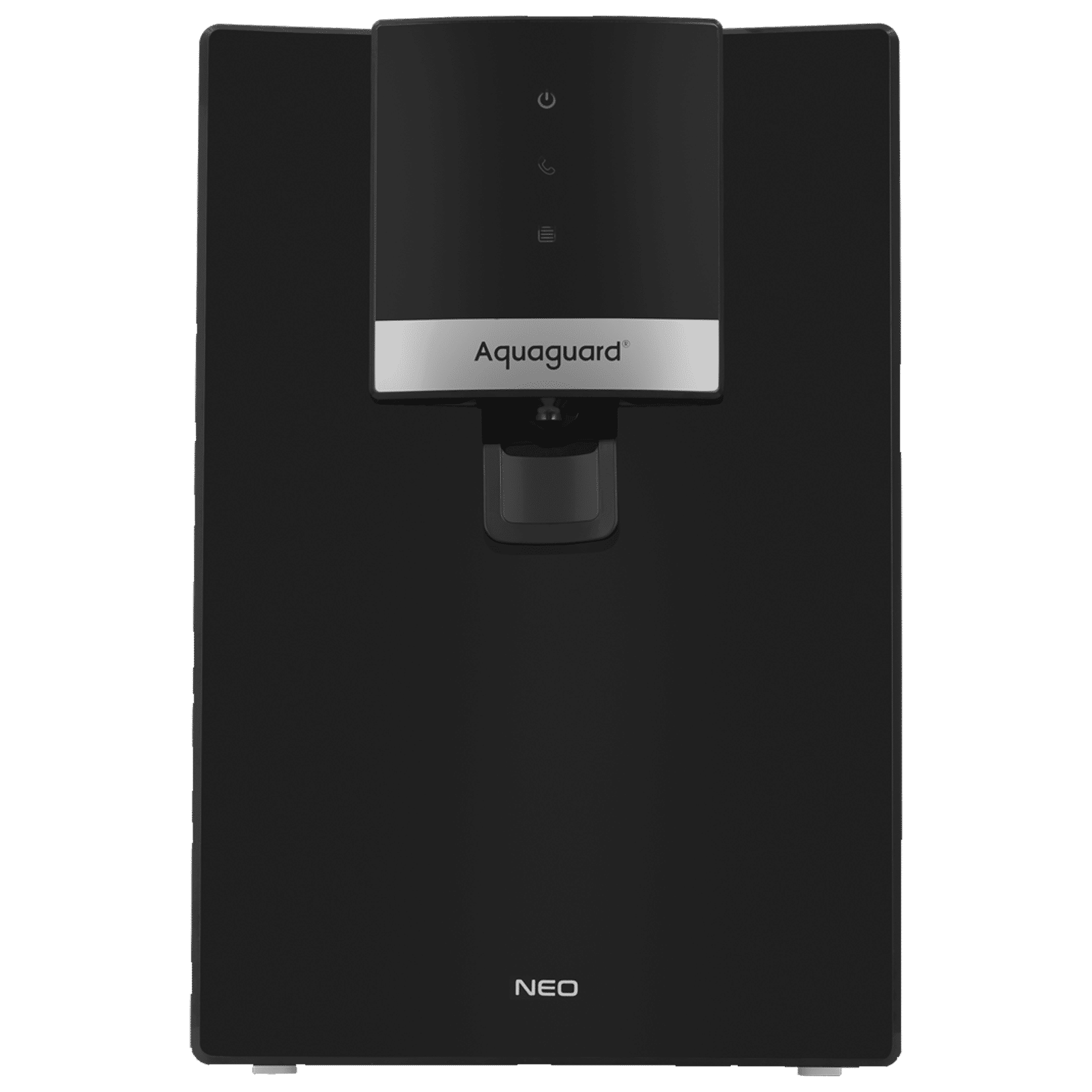 Aquaguard Neo 6.2L RO + UV + MTDS + MC Water Purifier with RO Membrane (Black and Silver)