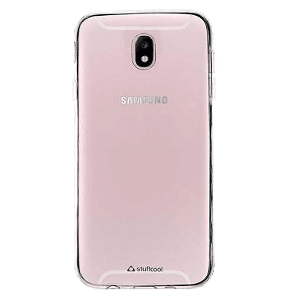 stuffcool Pure Soft Silicone Rubber Back Cover for Samsung Galaxy J7 Pro (Camera Protection, Transparent)_1