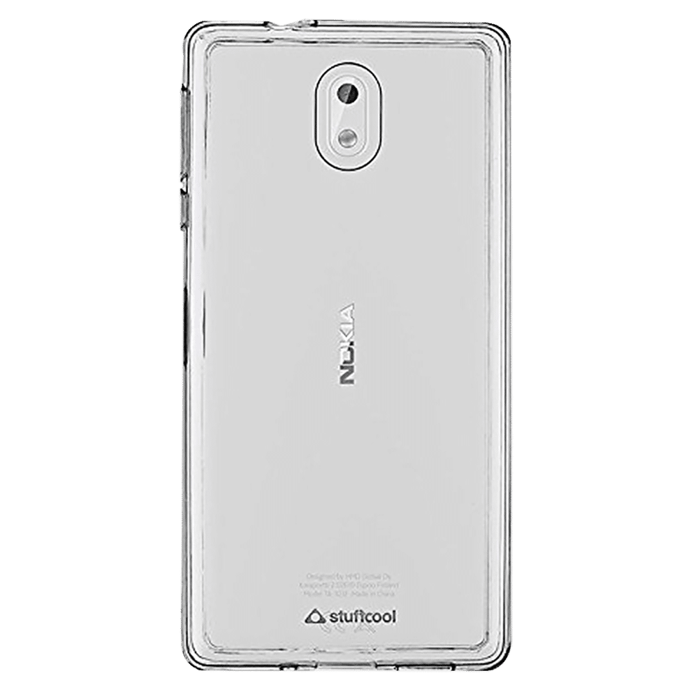 Stuffcool Blendo Hybrid Polycarbonate Back Cover for Nokia 3 (Camera Protection, Transparent)