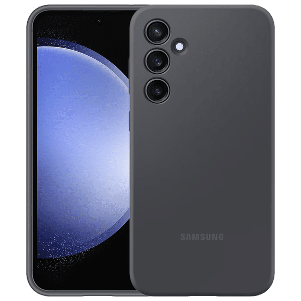 SAMSUNG Soft Silicone Back Case for Galaxy S23 FE (Slim Design, Graphite)_1