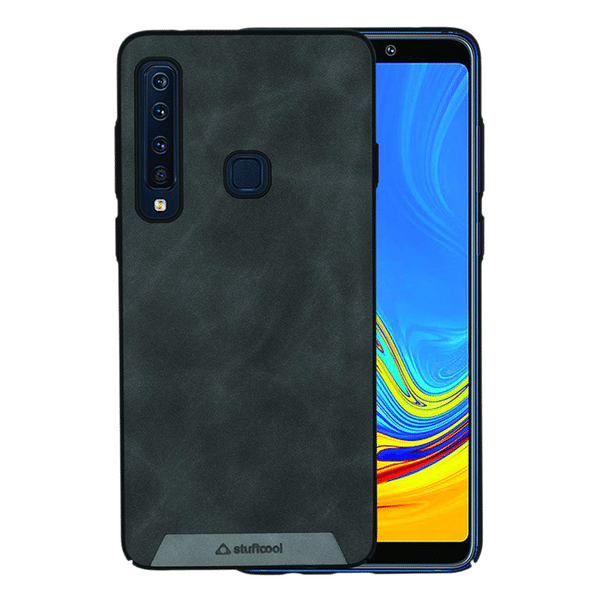 stuffcool Rego PU Leather Back Cover for Samsung Galaxy A9 2018 (Camera Protection, Black)_1