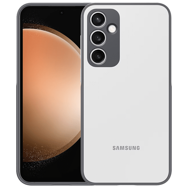 SAMSUNG Soft Silicone Back Case for Galaxy S23 FE (Slim Design, White)_1