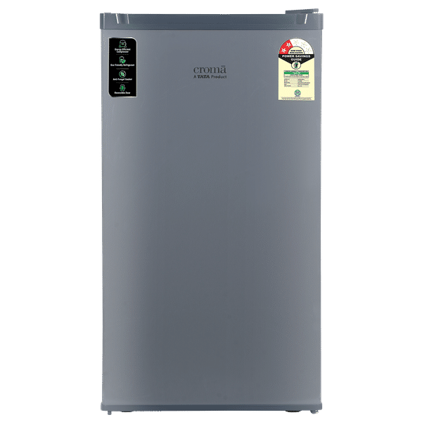 Croma 84 Litres 2 Star Direct Cool Single Door Refrigerator with Reversible Door (CRLR084DCC290110, Grey)_1