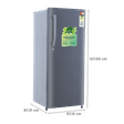 Croma 215 Litres 3 Star Direct Cool Single Door Refrigerator with Anti Fungal Gasket (CRLR215DCD008903, Criss Cross Metallic Grey)_3