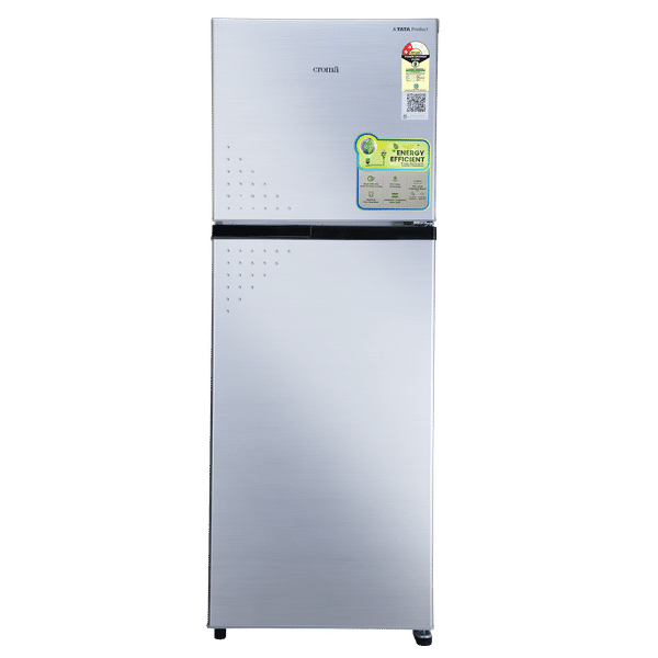 Croma 236 Litres 2 Star Frost Free Double Door Refrigerator with Inverter Technology (CRLR236FIC276231, Shining Silver)_1