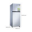 Croma 236 Litres 2 Star Frost Free Double Door Refrigerator with Inverter Technology (CRLR236FIC276231, Shining Silver)_3