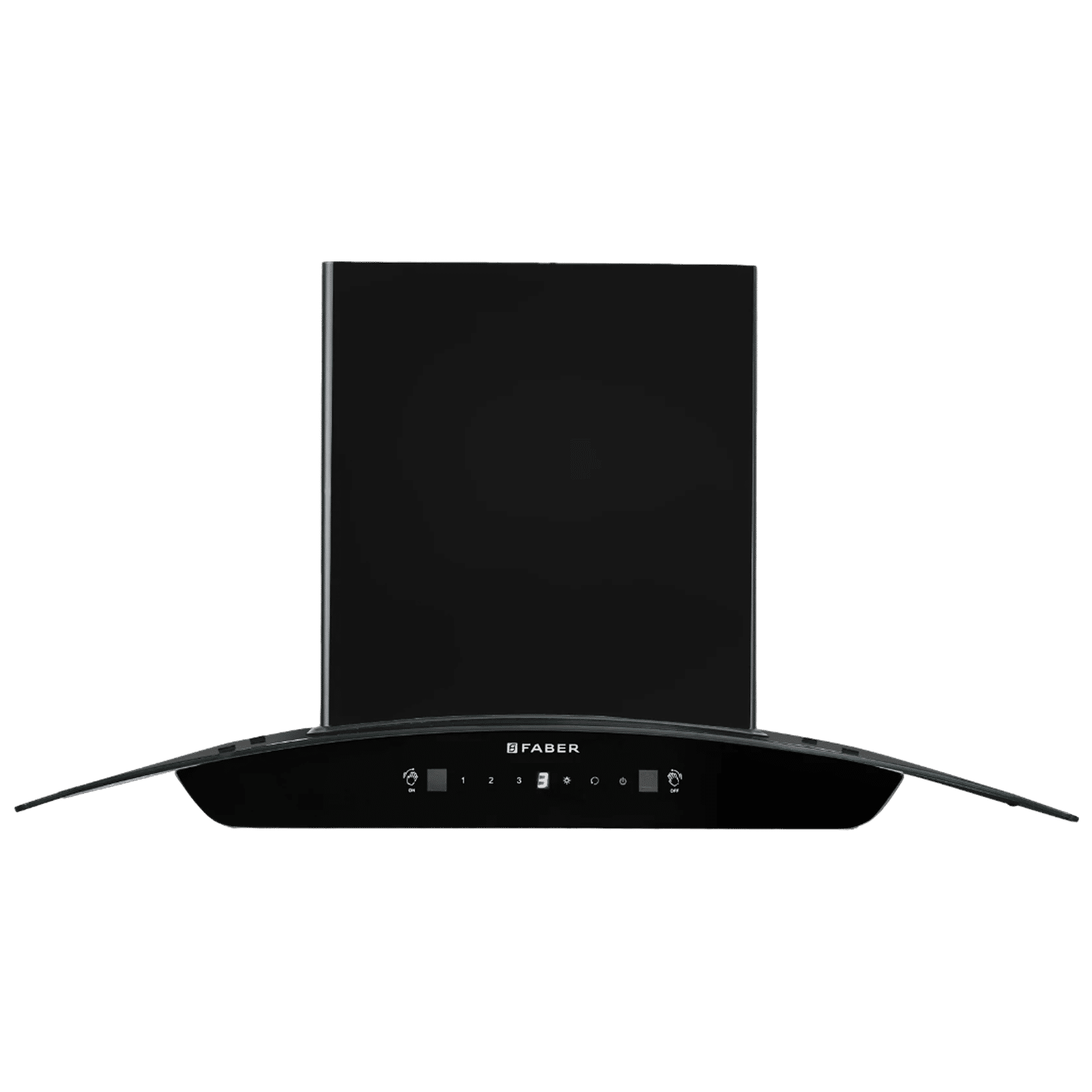 FABER Hood Sunny 75cm 1200m3/hr Ducted Auto Clean Wall Mounted Chimney with Touch Control (Black)