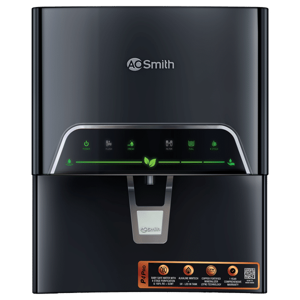 AO Smith ProPlanet P4 Pro 5L RO + SCMT Water Purifier with Copper Guard (Black)_1