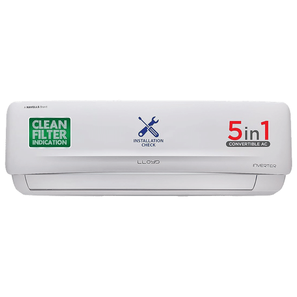 LLOYD 5 in 1 Convertible 1 Ton 3 Star Inverter Split AC with Turbo Cool (Copper Condenser, GLS12I3FOSEV)_1