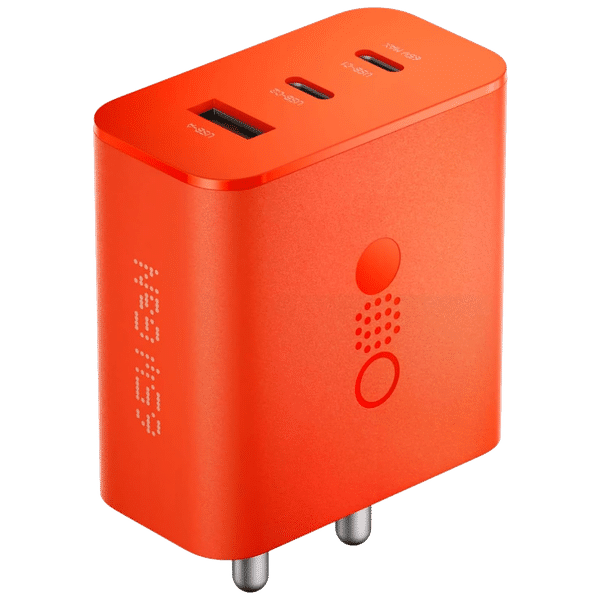 Nothing C332 65W Type A and Type C 3-Port Fast Charger (Adapter Only, GaN Technology, Orange)_1