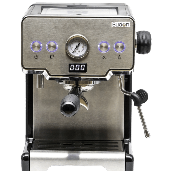 Budan BUDEM101 1450 Watt 10 Cups Automatic Espresso Coffee Maker with Italian Pump (Silver)_1