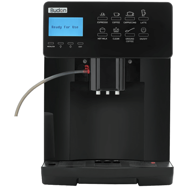 Budan BUDCM101 Automatic Espresso Coffee Maker with In Built Grinder (Black)_1